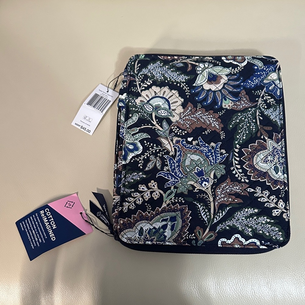 Vera Bradley Navy Camo Tablet Organizer